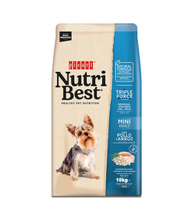 Nutribest Adult Mini Pollo y Arroz 10kg | Pienso Razas Pequeñas